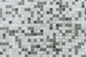 Ceramic square decorative tile. Abstract texture background. Mosaic tiles for bathroom or swimming pool.