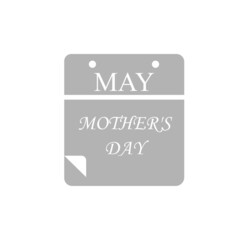calendar for mothers day, vector illustration