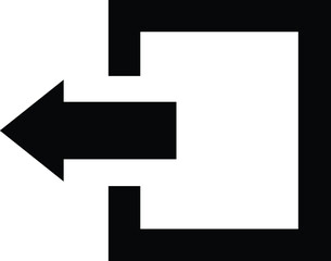 Log out Vector Icon Design Illustration