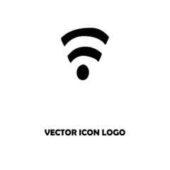 Doodle vector black and white simple icon of wi-fi connection. Global internet, wi fi free zone, network sign.
