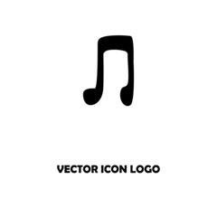 Music note icon in trendy flat style isolated on background. Music note icon page symbol for your web site design Music note icon logo, app, UI. Music note icon Vector illustration, EPS10.
