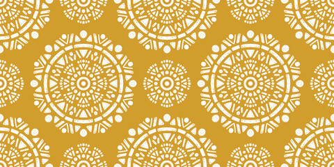 Abstract Oriental Pattern in Boho Style - endless Geometric Background.