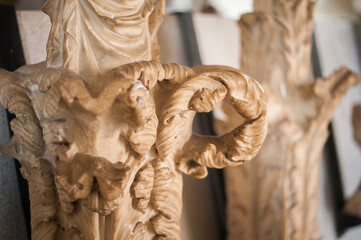 Obraz premium column head capital preserved artifact of the great Roman Empire