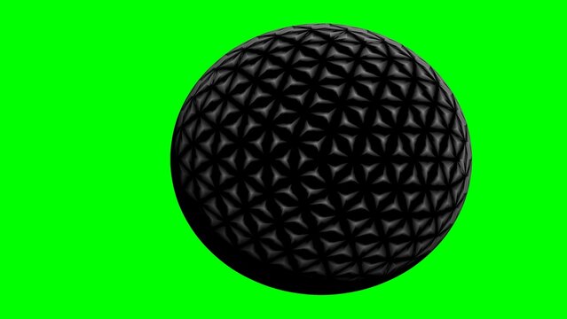 ball with a black and white pattern on a green background. 
abstract background for textiles,  wallpapers and designs
backdrop in UHD format 3840 x 2160.