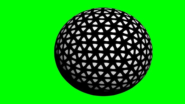 ball with a black and white pattern on a green background. 
abstract background for textiles,  wallpapers and designs
backdrop in UHD format 3840 x 2160.