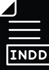 INDD Vector Icon Design Illustration