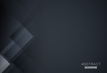 Black gradient geometric background .with beautiful. modern shape concept. .elegant business with lines template, .presentation design