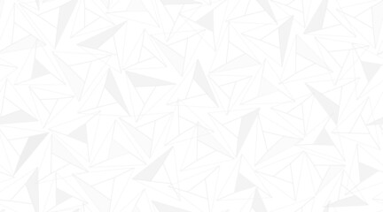 Polygonal seamless background. Geometric line light gray pattern on white for wallpapers and textile. Surface pattern design. Vector illustration
