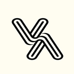 Fototapeta premium VA monogram logo.Letter v, letter a typographic icon.Lettering sign isolated on light background.Alphabet initials.Modern, design, geometric, web, tech style characters.