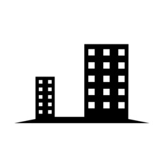 Real estate icon on white background. Vector illustration