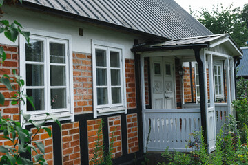 Altes Backsteinfachwerkhaus