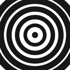 Concentric circles with hypnotic effect. Psychedelic motion background