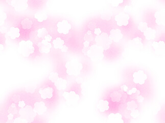 桜の花シルエット（シームレス）