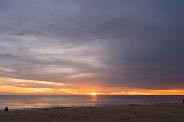 Obraz premium sunset on the beach