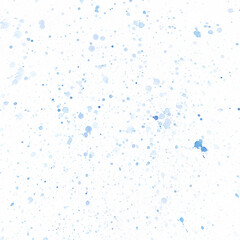 Watercolor background with blue splashes. Hand drawn illustration for decor and design. Template for booklets, postcards, packaging, paper, web design. Abstract, grunge style.