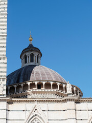 Fototapeta premium Siena Cathedral (Duomo di Siena) is a medieval church, now dedicated to the Assumption of Mary, completed between 1215 and 1263, Siena, Italy