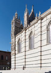 Obraz premium Siena Cathedral (Duomo di Siena) is a medieval church, now dedicated to the Assumption of Mary, completed between 1215 and 1263, Siena, Italy