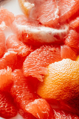 close up of grapefruit