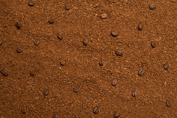 Instant coffee isolated on a background.