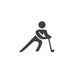 Hockey sport vector icon