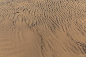 Die Riffel Struktur von Sand in der Wüste Gobi der Mongolei