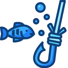 fishing tool Two Tone icon