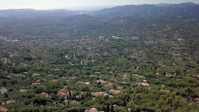 French Riviera, Cannes's Valley, Aerial Video