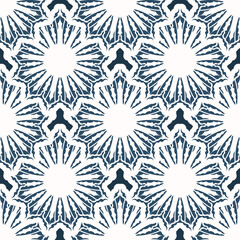 Endless background with retro patterns. Background with white and blue color. Good for prints. Veil illustration.