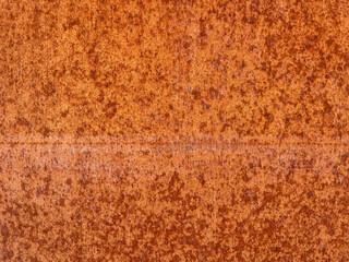 fragment of a rusty iron sheet, rust texture, background or source