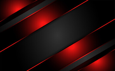 Luxury black background with red lines combinations. modern futuristic background