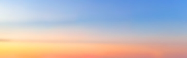 sky at sunset blurry nature background panorama