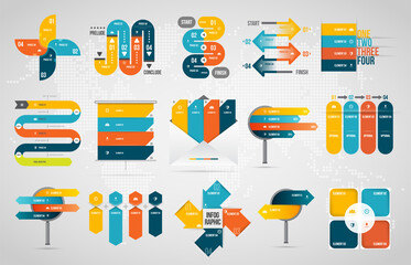 Obraz premium 20220217-211625 - Infographic Set