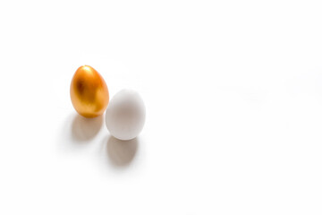 Easter flat lay zero waste, environmentally eco friendly packaging craft for eggs handmade, gift basket, cozy religious holiday Easter, environmental concept eco friendly banner decor Happy easter