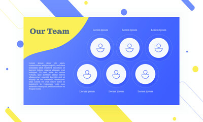 our team infographic, about team infographic layout.
vector website template