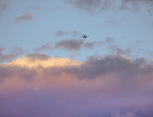 airplane in the sky