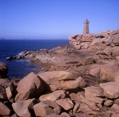 The Côte de granite rose or Pink Granite Coast is a stretch of coastline in the Côtes d'Armor departement of northern Brittany, France.