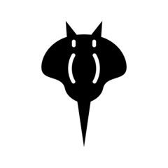 Stingray icon isolated on white background