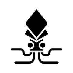 Squid icon isolated on white background