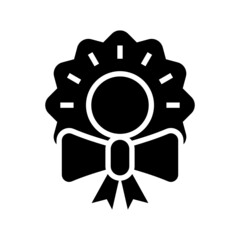 Wreath icon isolated on white background