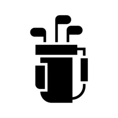 Golf icon isolated on white background