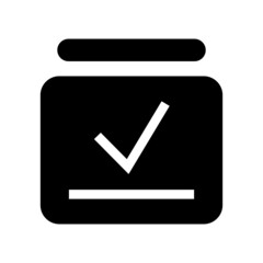 Task icon isolated on white background