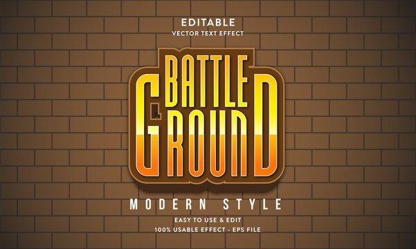 battleground editable text effect template