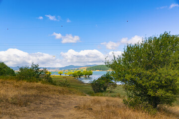Cecita Lake. The Sila National Park located in Camigliatello Silano