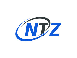 NTZ letter creative modern elegant swoosh logo design