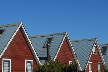 house roof , blue sky , nice place 
