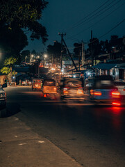 Streets of Monrovia at night