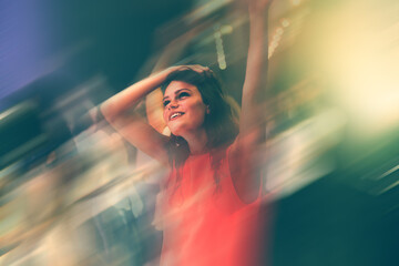 She just arrived at the party. Cropped shot of a young woman.