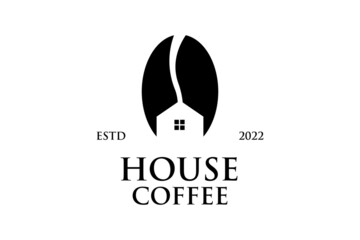 Coffee house logo design vector