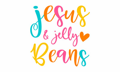 Jesus and jelly beans SVG Cut File