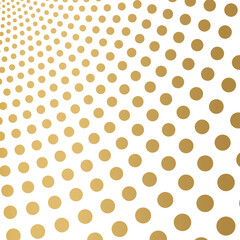 golden pattern made of dots- vector illustration